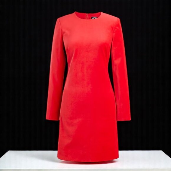 J. Crew Long-sleeve shift dress in stretch velvet Size 6 - Picture 3 of 16
